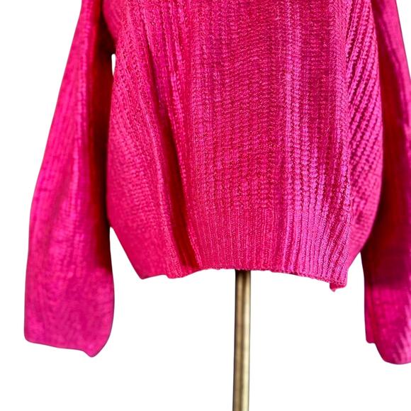 Womens Sweater Size Large Pink Scoop Slouchy Sustainable Girlhoodcore Wednesdays - Picture 3 of 7